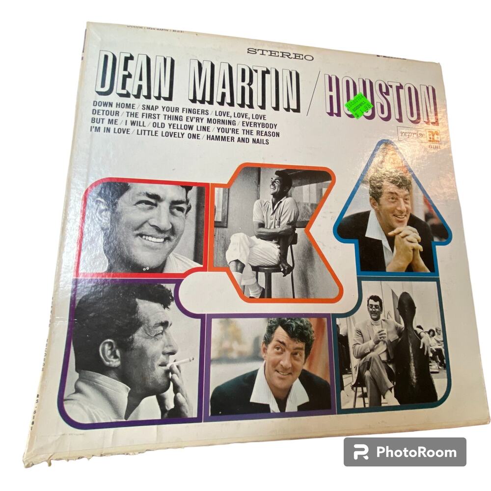 Dean Martin Houston Vinyl Record 12 in 33 rpm LP Album Reprise RS 6181 Vintage